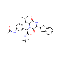 CC(=O)Nc1cccc([C@H](C(=O)NC(C)(C)C)N2C(=O)[C@@H](C3Cc4ccccc4C3)NC(=O)[C@H]2CC(C)C)c1 ZINC000028524821