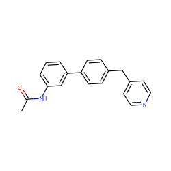 CC(=O)Nc1cccc(-c2ccc(Cc3ccncc3)cc2)c1 ZINC000058580975