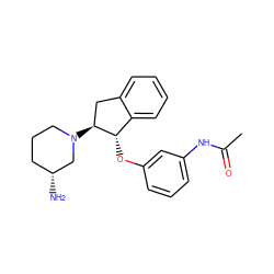 CC(=O)Nc1cccc(O[C@H]2c3ccccc3C[C@@H]2N2CCC[C@@H](N)C2)c1 ZINC000118260562