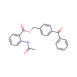 CC(=O)Nc1ccccc1C(=O)OCc1ccc(C(=O)c2ccccc2)cc1 ZINC000001074599