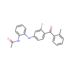 CC(=O)Nc1ccccc1Nc1ccc(C(=O)c2ccccc2C)c(Cl)c1 ZINC000013531307