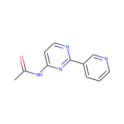 CC(=O)Nc1ccnc(-c2cccnc2)n1 ZINC000001403180