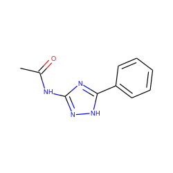 CC(=O)Nc1n[nH]c(-c2ccccc2)n1 ZINC000006158840