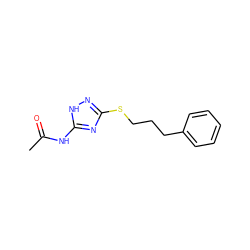 CC(=O)Nc1nc(SCCCc2ccccc2)n[nH]1 ZINC000006498753