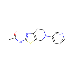 CC(=O)Nc1nc2c(s1)CN(c1cccnc1)CC2 ZINC000143510127