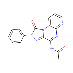 CC(=O)Nc1nc2ncccc2n2c(=O)n(-c3ccccc3)nc12 ZINC000040404335