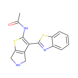 CC(=O)Nc1sc2c(c1-c1nc3ccccc3s1)CNC2 ZINC000036381546