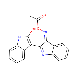 CC(=O)O/N=C1\C(c2c(O)[nH]c3ccccc23)=Nc2ccccc21 ZINC000034633934