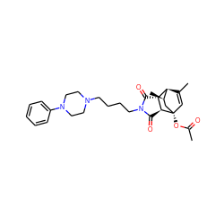 CC(=O)O[C@@]12C=C(C)[C@@H]([C@H](C)C1)[C@H]1C(=O)N(CCCCN3CCN(c4ccccc4)CC3)C(=O)[C@@H]12 ZINC000040914154