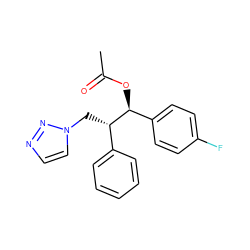 CC(=O)O[C@@H](c1ccc(F)cc1)[C@@H](Cn1ccnn1)c1ccccc1 ZINC000096286439