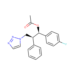 CC(=O)O[C@@H](c1ccc(F)cc1)[C@H](Cn1ccnn1)c1ccccc1 ZINC000096286430