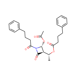 CC(=O)O[C@@H]1[C@@H]([C@@H](C)OC(=O)CCCc2ccccc2)C(=O)N1C(=O)CCCc1ccccc1 ZINC000045285972