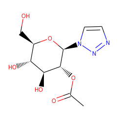 CC(=O)O[C@@H]1[C@@H](O)[C@H](O)[C@@H](CO)O[C@H]1n1ccnn1 ZINC000053229218