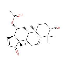 CC(=O)O[C@@H]1C[C@@H]2[C@@]3(C)CC[C@H](O)C(C)(C)[C@@H]3CC[C@@]2(C)[C@]2(C)C(=O)C=C[C@@H]12 ZINC000299863747