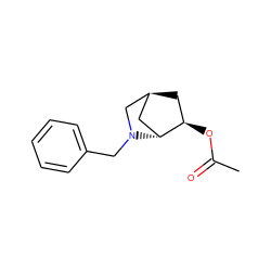 CC(=O)O[C@@H]1C[C@H]2C[C@H]1N(Cc1ccccc1)C2 ZINC000103017540