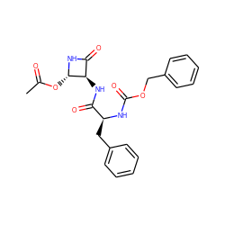 CC(=O)O[C@@H]1NC(=O)[C@H]1NC(=O)[C@H](Cc1ccccc1)NC(=O)OCc1ccccc1 ZINC000013486963