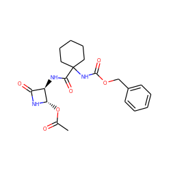 CC(=O)O[C@@H]1NC(=O)[C@H]1NC(=O)C1(NC(=O)OCc2ccccc2)CCCCC1 ZINC000013490365