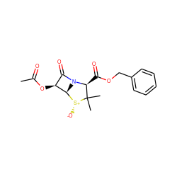 CC(=O)O[C@H]1C(=O)N2[C@H]1[S@@+]([O-])C(C)(C)[C@@H]2C(=O)OCc1ccccc1 ZINC000026382902