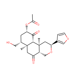 CC(=O)O[C@H]1C[C@@H](CO)[C@]2(C)CC(=O)[C@H]3CO[C@H](c4ccoc4)C[C@]3(C)[C@H]2C1=O ZINC000036221619