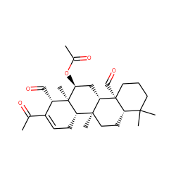 CC(=O)O[C@H]1C[C@H]2[C@@](C)(CC[C@H]3C(C)(C)CCC[C@@]32C=O)[C@@H]2CC=C(C(C)=O)[C@H](C=O)[C@@]12C ZINC000040379552