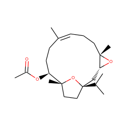 CC(=O)O[C@H]1CC/C(C)=C/CC[C@]2(C)O[C@@H]2C[C@]2(C(C)C)CC[C@@]1(C)O2 ZINC001772582310