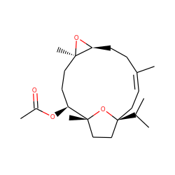 CC(=O)O[C@H]1CC[C@@]2(C)O[C@H]2CC/C(C)=C/C[C@]2(C(C)C)CC[C@@]1(C)O2 ZINC001772637641