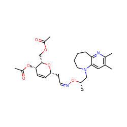 CC(=O)OC[C@@H]1O[C@H](C/C=N\O[C@@H](C)CN2CCCCc3nc(C)c(C)cc32)C=C[C@@H]1OC(C)=O ZINC000008035654