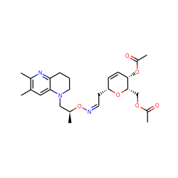CC(=O)OC[C@@H]1O[C@H](C/C=N\O[C@@H](C)CN2CCCc3nc(C)c(C)cc32)C=C[C@@H]1OC(C)=O ZINC000008035655