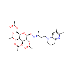CC(=O)OC[C@H]1O[C@@H](O/N=C(\C)CCN2CCCc3nc(C)c(C)cc32)[C@H](OC(C)=O)[C@@H](OC(C)=O)[C@H]1OC(C)=O ZINC000008035676