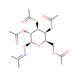 CC(=O)OC[C@H]1O[C@@H](ON=C(C)C)[C@H](OC(C)=O)[C@@H](OC(C)=O)[C@H]1OC(C)=O ZINC000008035538