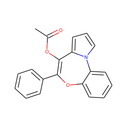 CC(=O)OC1=C(c2ccccc2)Oc2ccccc2-n2cccc21 ZINC000055646895