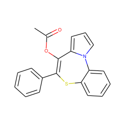 CC(=O)OC1=C(c2ccccc2)Sc2ccccc2-n2cccc21 ZINC000013739852