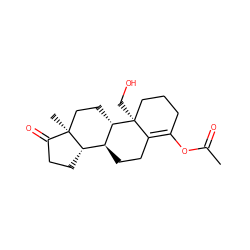 CC(=O)OC1=C2CC[C@H]3[C@@H]4CCC(=O)[C@@]4(C)CC[C@@H]3[C@@]2(CO)CCC1 ZINC000066259084