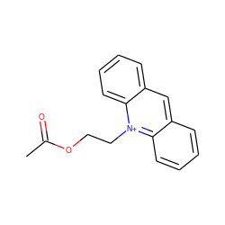 CC(=O)OCC[n+]1c2ccccc2cc2ccccc21 ZINC000169337977