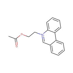 CC(=O)OCC[n+]1cc2ccccc2c2ccccc21 ZINC000169337957