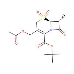 CC(=O)OCC1=C(C(=O)OC(C)(C)C)N2C(=O)[C@@H](C)[C@@H]2S(=O)(=O)C1 ZINC000027547901