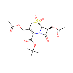 CC(=O)OCC1=C(C(=O)OC(C)(C)C)N2C(=O)[C@H](OC(C)=O)[C@H]2S(=O)(=O)C1 ZINC000026567367