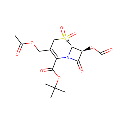 CC(=O)OCC1=C(C(=O)OC(C)(C)C)N2C(=O)[C@H](OC=O)[C@H]2S(=O)(=O)C1 ZINC000026566762