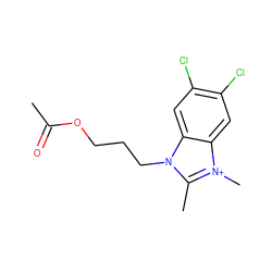 CC(=O)OCCCn1c(C)[n+](C)c2cc(Cl)c(Cl)cc21 ZINC000001881698