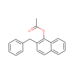 CC(=O)Oc1c(Cc2ccccc2)ccc2ccccc12 ZINC000000004921