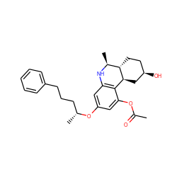 CC(=O)Oc1cc(O[C@H](C)CCCc2ccccc2)cc2c1[C@@H]1C[C@H](O)CC[C@H]1[C@H](C)N2 ZINC000004213937