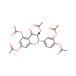 CC(=O)Oc1cc(OC(C)=O)c2c(c1)O[C@@H](c1ccc(OC(C)=O)c(OC(C)=O)c1)[C@H](OC(C)=O)C2=O ZINC000015019952