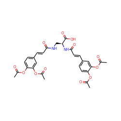 CC(=O)Oc1ccc(/C=C/C(=O)NC[C@H](NC(=O)/C=C/c2ccc(OC(C)=O)c(OC(C)=O)c2)C(=O)O)cc1OC(C)=O ZINC000006004052