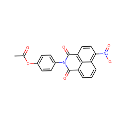 CC(=O)Oc1ccc(N2C(=O)c3cccc4c([N+](=O)[O-])ccc(c34)C2=O)cc1 ZINC000000822795