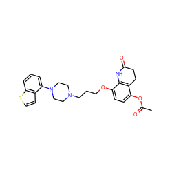 CC(=O)Oc1ccc(OCCCN2CCN(c3cccc4sccc34)CC2)c2c1CCC(=O)N2 ZINC001772629518