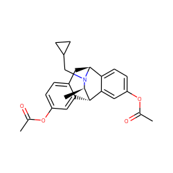 CC(=O)Oc1ccc2c(c1)[C@H]1c3cc(OC(C)=O)ccc3[C@H](C2)N(CC2CC2)[C@@H]1C ZINC000473235081