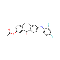 CC(=O)Oc1ccc2c(c1)C(=O)c1ccc(Nc3ccc(F)cc3F)cc1CC2 ZINC000095597968