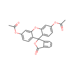 CC(=O)Oc1ccc2c(c1)Oc1cc(OC(C)=O)ccc1C21OC(=O)c2ccccc21 ZINC000003861470