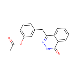 CC(=O)Oc1cccc(Cc2n[nH]c(=O)c3ccccc23)c1 ZINC000028522900