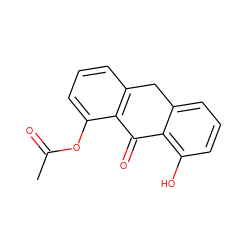 CC(=O)Oc1cccc2c1C(=O)c1c(O)cccc1C2 ZINC000013606506